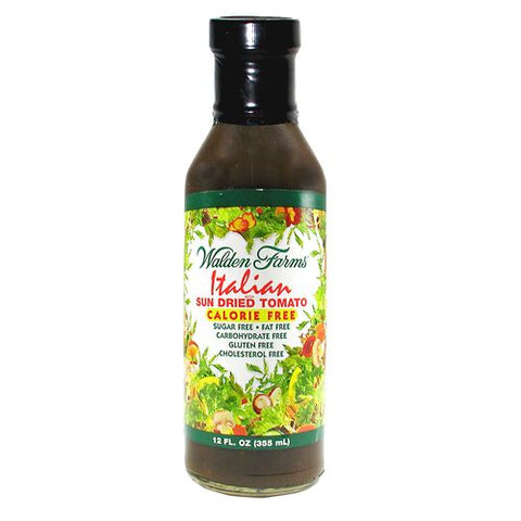 Walden Farms Italian with Sun Dried Tomato Dressing, 12 OZ (Pack of 6)