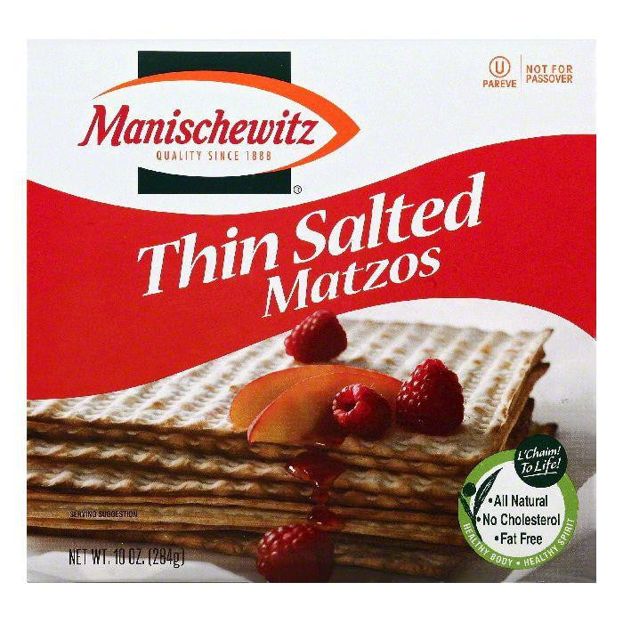 Manischewitz Salted Thin Matzos, 10 OZ (Pack of 12)