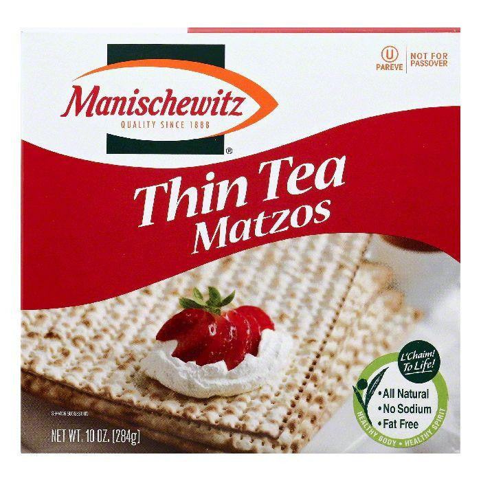 Manischewitz Tea Thin Matzos, 10 OZ (Pack of 12)