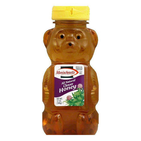 Manischewitz Clover Honey Squeeze Bear, 12 OZ (Pack of 12)