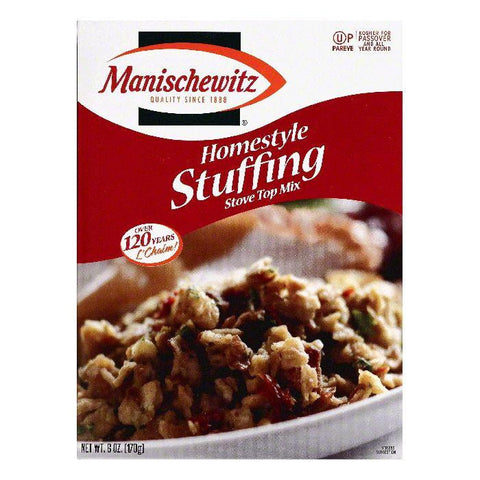 Manischewitz Homestyle Stuffing Stove Top Mix, 8 OZ (Pack of 6)