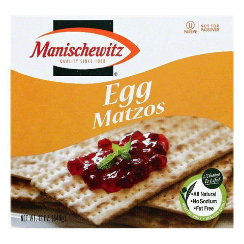 Manischewitz Egg Matzos, 12 OZ (Pack of 12)