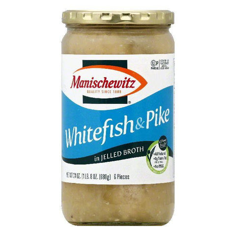 Manischewitz in Jelled Broth Whitefish & Pike, 6 ea (Pack of 6)