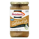 Manischewitz in Jelled Broth with Carrots Premium Gold Gefilte Fish, 6 ea (Pack of 6)