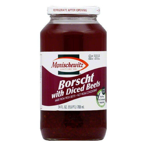 Manischewitz Borscht with Shredded Beets, 24 OZ (Pack of 12)