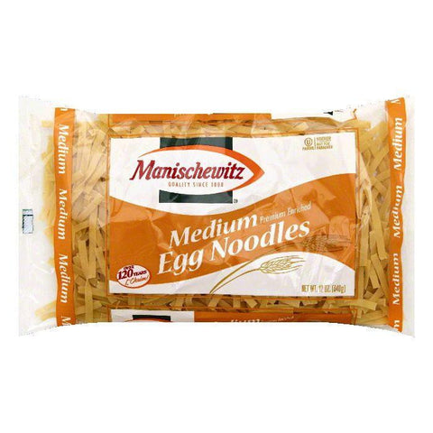 Manischewitz Medium Egg Noodles, 12 OZ (Pack of 12)