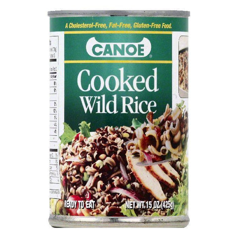Canoe Cooked Wild Rice, 15 OZ (Pack of 12)