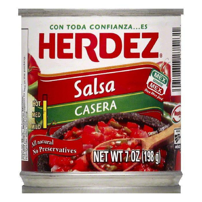 Herdez Salsa Casera Hot, 7 FO (Pack of 12)