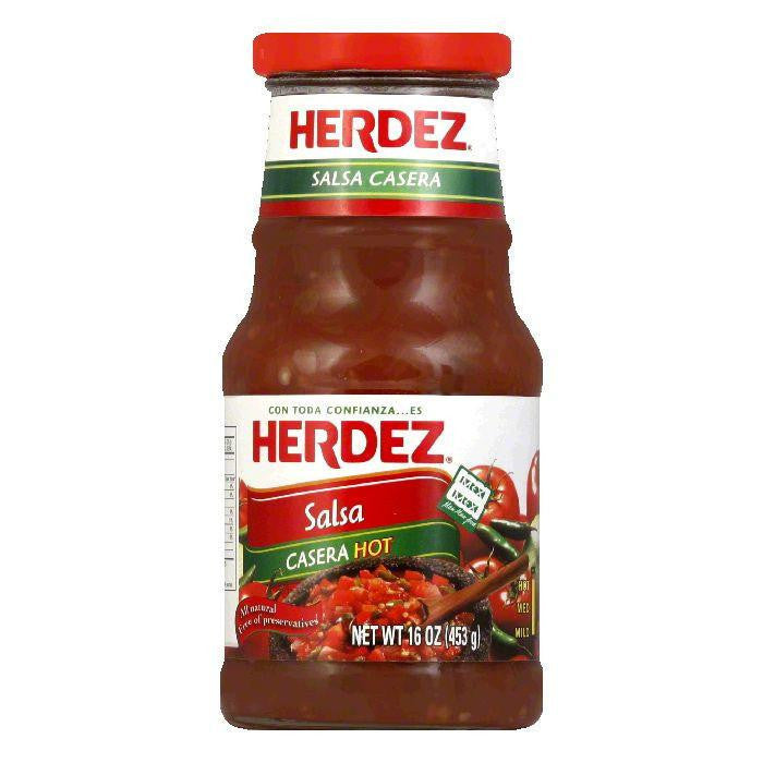 Herdez Salsa Casera Hot, 16 OZ (Pack of 6)