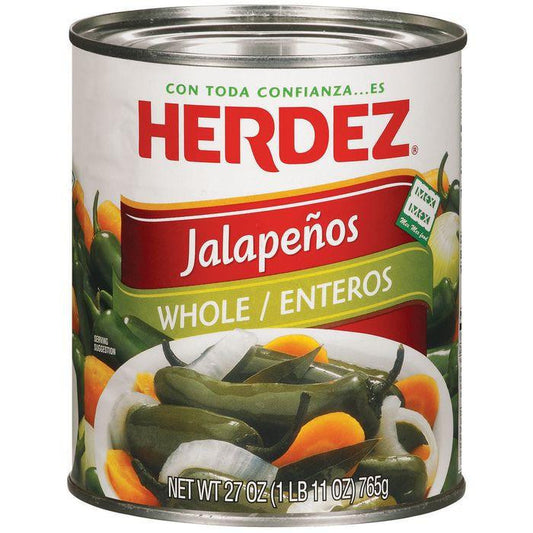 Herdez Whole Jalapenos 27 Oz (Pack of 12)