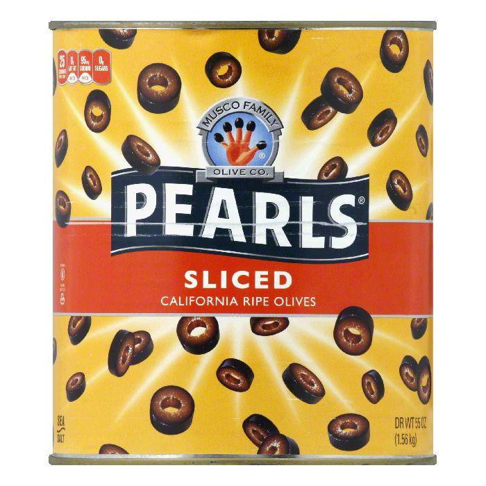 Musco Sliced Pearls Olives, 55 Oz (Pack of 6)