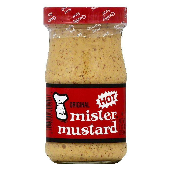 Mister Mustard Hot Original Mustard, 7.5 OZ (Pack of 6)