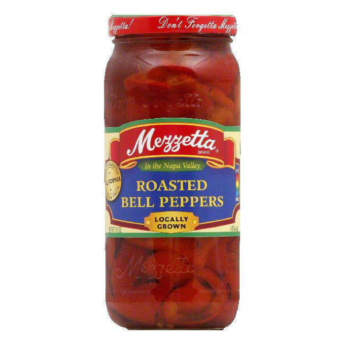 Mezzetta Roasted Red Bell Peppers Large Size, 16 OZ (Pack of 6)