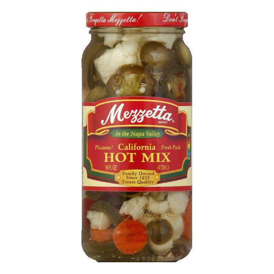 Mezzetta Mix Vegetables Hot, 16 OZ (Pack of 6)