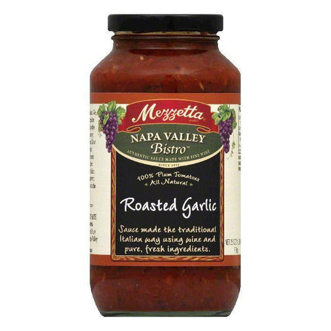 Mezzetta Pasta Sauce Roasted Garlic, 25 OZ (Pack of 6)
