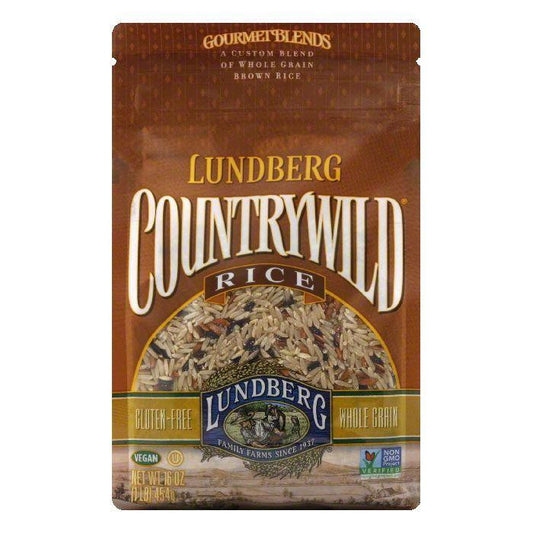 Lundberg Gluten Free Rice Eco-Farmed Countrywild Gourmet Natural Brown Blend, 16 OZ (Pack of 6)