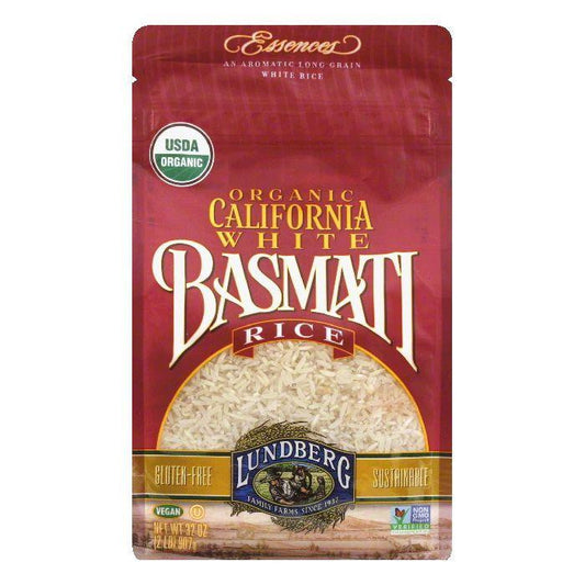 Lundberg Gluten Free Rice Organic California Basmati White, 32 OZ (Pack of 6)