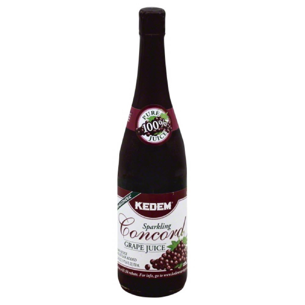 Kedem Concord Grape Sparkling 100% Juice, 25.4 Fo (Pack of 12)