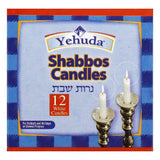 Yehuda White Shabbos Candles, 12 ea (Pack of 24)