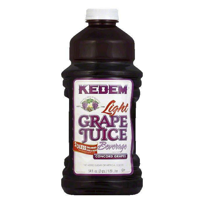 Kedem Juice Light Concord Grape, 64 OZ (Pack of 8)