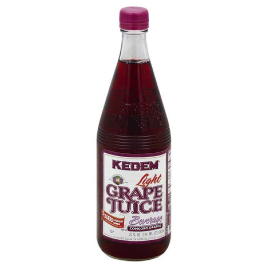 Kedem Light Grape Juice Beverage, 22 Oz (Pack of 12)