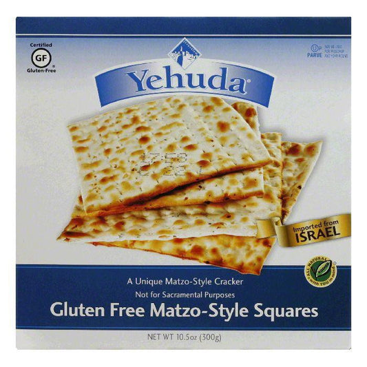 Yehuda Gluten Free Square Matzo-Style Cracker, 10.5 Oz (Pack of 12)