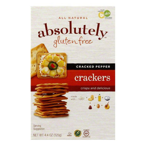 Absolutely Gluten Free Cracked Pepper Crackers, 4.4 OZ (Pack of 12)