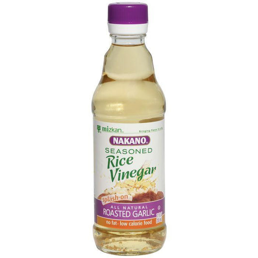 Nakano Seasoned Roasted Garlic Rice Vinegar 12 Oz  (Pack of 6)