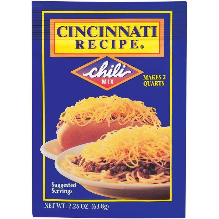 Cincinnati Recipe Chili Mix 2.25 Oz Packet (Pack of 24)