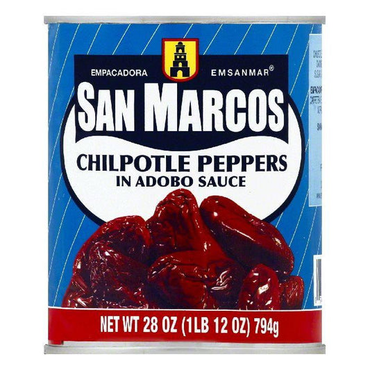 San Marcos in Adobo Sauce Chilpotle Peppers, 28 OZ (Pack of 12)