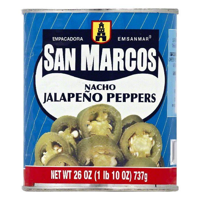 San Marcos Nacho Japapeno Peppers, 26 OZ (Pack of 12)