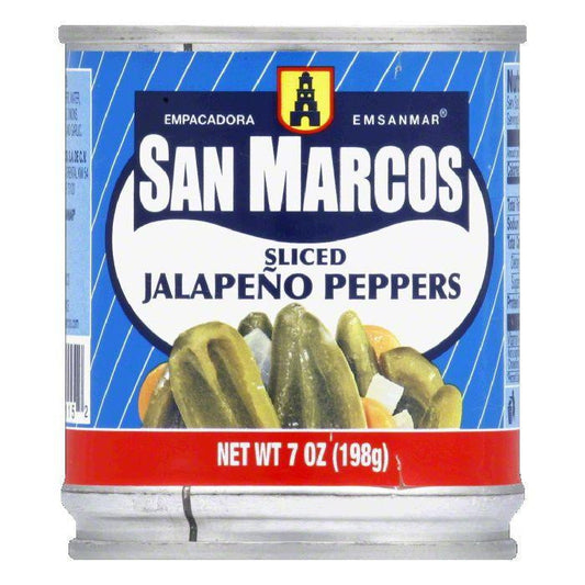 San Marcos Sliced Jalapeno Peppers, 7 OZ (Pack of 12)