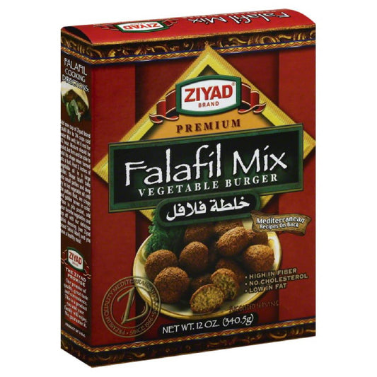 Ziyad Vegetable Burger Falafil Mix, 12 Oz (Pack of 6)