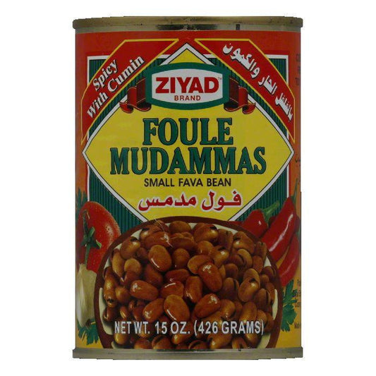 Ziyad Beans Fava Spicy, 15.5 OZ (Pack of 6)