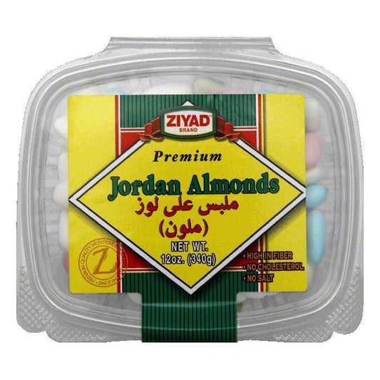 Ziyad Jordan Almonds Premium Assorted, 12 OZ (Pack of 6)