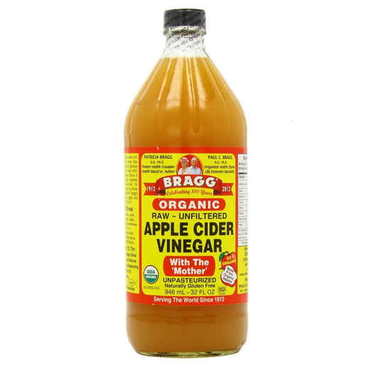 Bragg Organic Raw Apple Cider Vinegar, 32 Oz (Pack of 12)