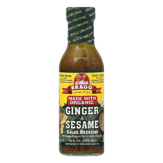 Bragg Organic Ginger & Sesame Salad Dressing, 12 OZ (Pack of 6)