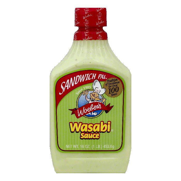 Woebers Wasabi Sauce, 16 OZ (Pack of 6)