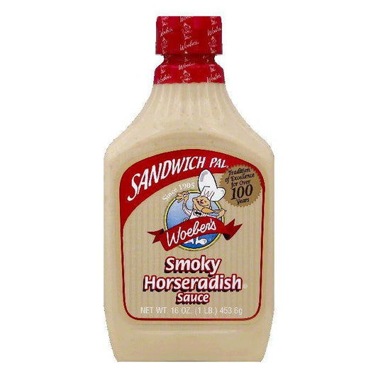 Woebers Smoky Horseradish Sauce, 16 OZ (Pack of 6)