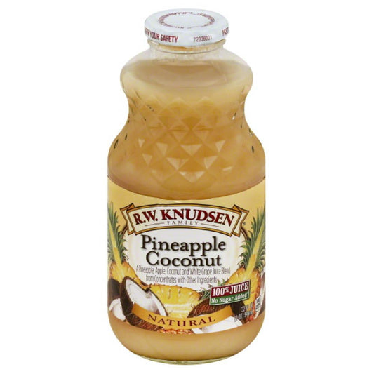 RW Knudsen Pineapple Coconut 100% Juice, 32 Fo (Pack of 6)