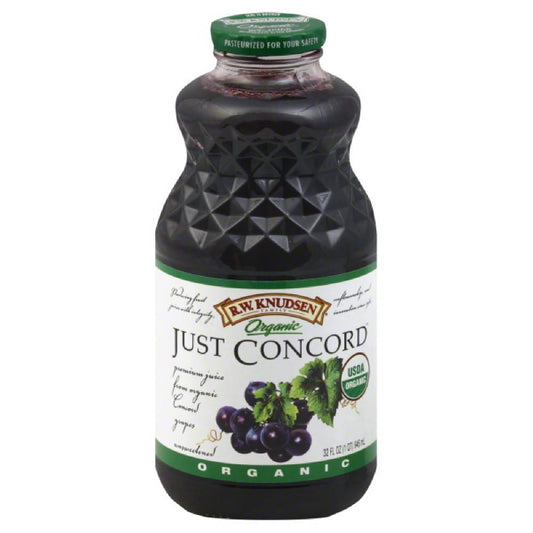 RW Knudsen Just Concord Organic Juice, 32 Fo (Pack of 6)