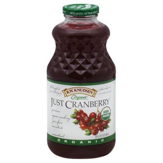 RW Knudsen Just Cranberry Organic Juice, 32 Fo (Pack of 6)