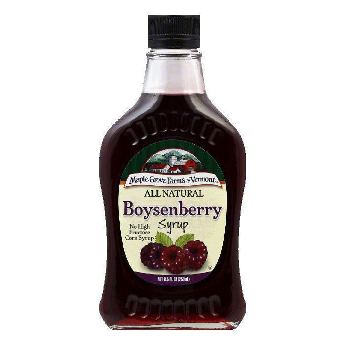 Maple Grove Farms Syrup Natural Boysenberry, 8.5 OZ (Pack of 6)