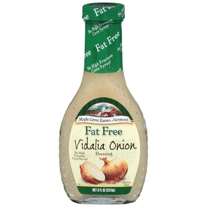 Maple Grove Farms Fat Free Vidalia Onion Dressing 8 Oz  (Pack of 6)
