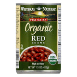 Westbrae Beans Red Fat Free Organic, 15 OZ (Pack of 12)