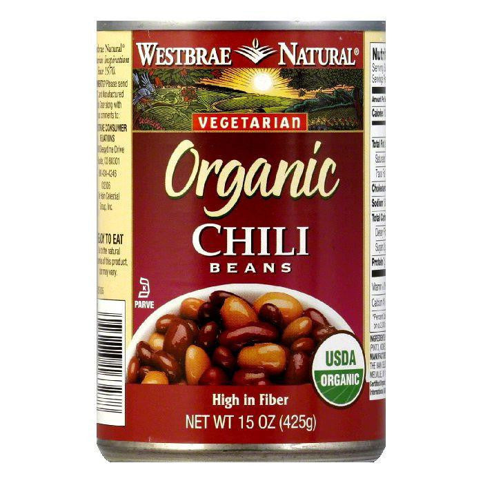 Westbrae Beans Chili Fat Free Organic, 15 OZ (Pack of 12)