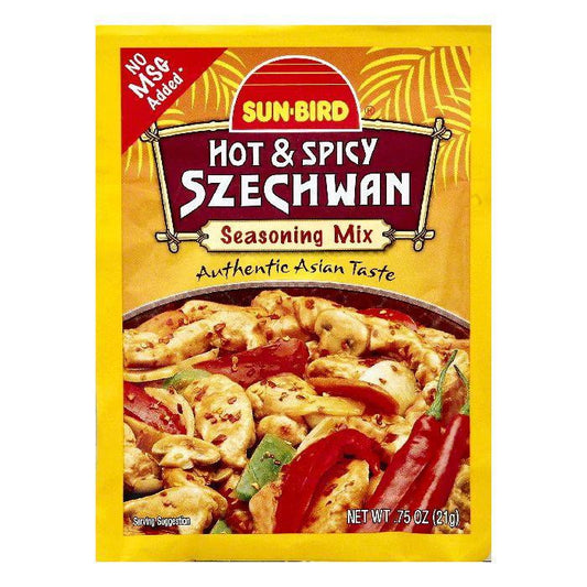 Sun Bird Hot & Spicy Szechwan Seasoning Mix, 0.75 OZ (Pack of 24)