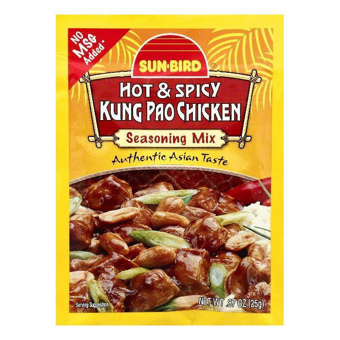 Sun Bird Hot & Spicy Kung Pao Chicken Seasoning Mix, 0.87 OZ (Pack of 24)