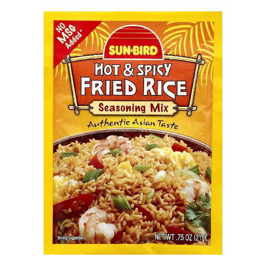 Sun Bird Hot & Spicy Fried Rice Seasoning Mix, 0.75 OZ (Pack of 24)