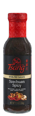 House of Tsang SZECHUAN SPICY Stir Fry Sauce, 11.5 OZ (Pack of 6)